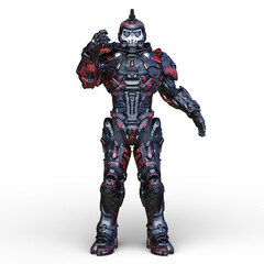 骸骨面のロボット