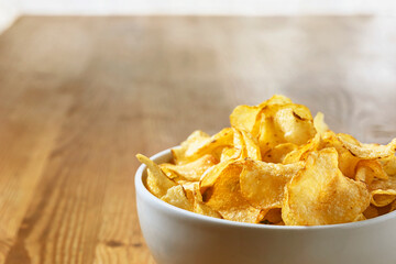 Bowl with potato chips