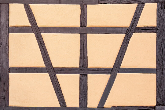 Half-timbered house pattern from Alsace, France