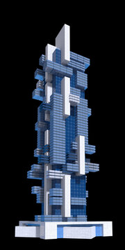 3D Futuristic City Architecture