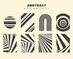 Geometric abstract shapes for flyers, posters, brochure covers, background, wallpaper, typography, or other printing products. Vector illustration.