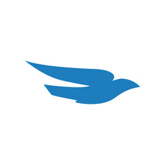 Obraz premium Bird logo, flying entity logo, icon silhouette