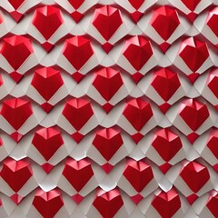 Valentine's day origami-style heart(s)