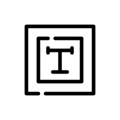 text edit line icon
