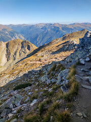 Landscape of Rila Mountain near Malyovitsa peak, Bulgaria