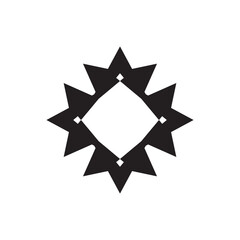 Motif for angular decor, Catchy, simple to use, shape icon