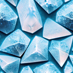 Seamless Frost Mineral Stones Pattern