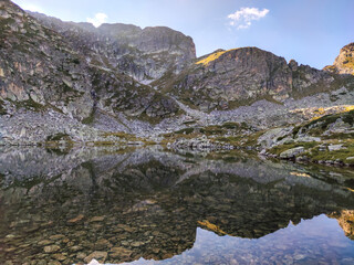 Obraz premium Landscape of Rila Mountain near Malyovitsa peak, Bulgaria