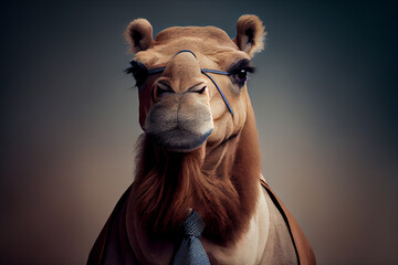 Animal in business Suit - Camel