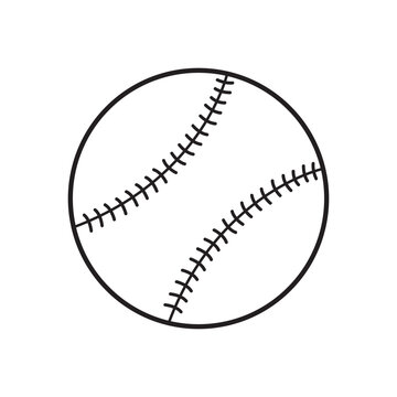 baseball icon logo vector design template
