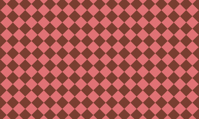 苺チョコレートクッキーカラーのひし形チェック柄格子縞バレンタインのベクトル背景シームレスパターン