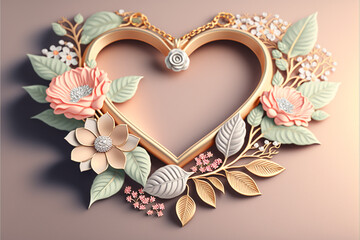 Heart Shaped Valentine's background Images. Love concept for Valentine's Day Holiday