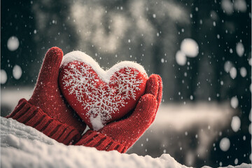 Fototapeta premium Heart Shaped Valentine's background Images. Love concept for Valentine's Day Holiday