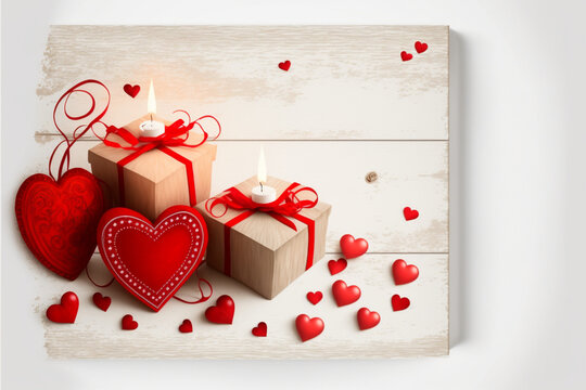 Heart Shaped Valentines background Images. Love concept for Valentines Day Holiday