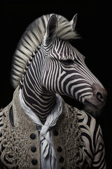 zebra portrait