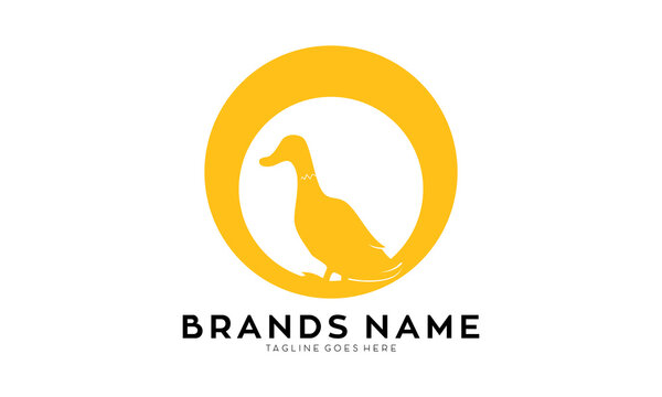 Fresh duck symbol logo vector