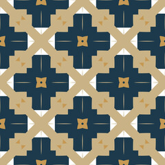 Abstract tileable geometric pattern. A seamless background, vintage texture.	