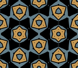 Abstract tileable geometric pattern. A seamless background, vintage texture.	