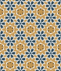 Abstract tileable geometric pattern. A seamless background, vintage texture.	