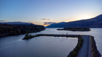 Sunset in Hood River, Oregon