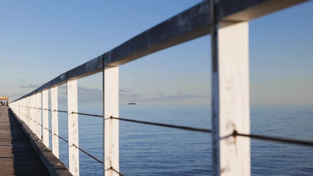 View of Cargo Ship from Semaphore Jetty