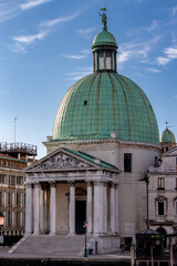The first view of Venice is Chiesa di San Simeon Piccolo. This massive church is right in front of...