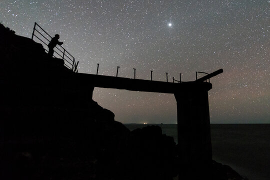 Cape Brett Wharf, Bay Of Islands, New Zealand. Self timer long exposure.
