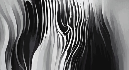 black and white abstract wave background. eps10