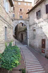Fototapeta na wymiar Old town of Perugia, Italy Umbria