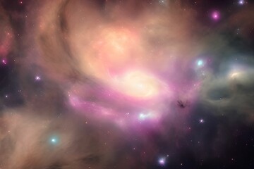 Naklejka premium deep space concept. Generative ai 