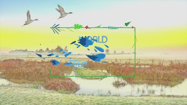 2 february world wetlands day animation video with text and book cover