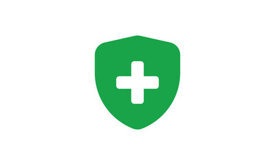 Fototapeta premium Shield icon, Health insurance icon vector