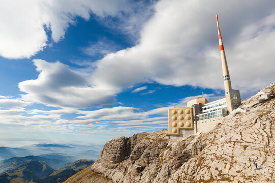 Santis&acirc;&euro;&nbsp;from the&acirc;&euro;&nbsp;Lisengrat&acirc;&euro;&nbsp;(Lisen&acirc;&euro;&nbsp;Ridge)&acirc;&euro;&nbsp;trail,&acirc;&euro;&nbsp;Alpstein, St&acirc;&euro;&nbsp;Gallen&acirc;&euro;&nbsp;Canton, Switzerland