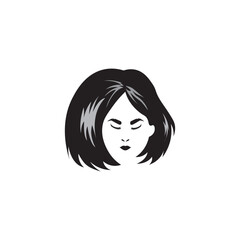 beautiful cosmetic logo design vector abstract fashion woman illustration