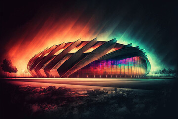 arena stadium night generative ai
