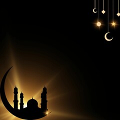 elegant mosque background with Islamic design