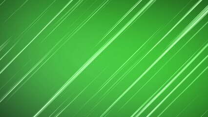 Abstract soft blurred color lines in motion animation background. Bright green background. Dynamic diagonal speed shining bokeh lights. High quality 4k