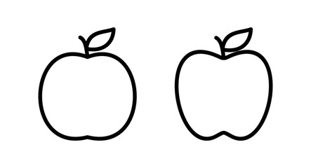 Apple icon vector illustration. Apple sign and symbols for web design.