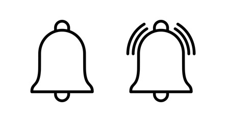 Bell Icon vector illustration. Notification sign and symbol for web site design