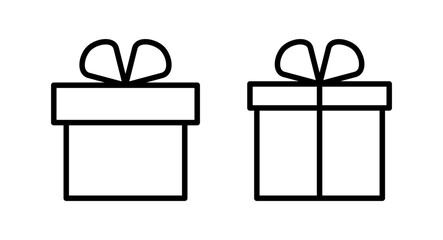 Gift icon vector illustration. gift sign and symbol. birthday gift