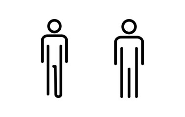 Man icon vector illustration. male sign and symbol. human symbol