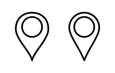 Pin icon vector illustration. Location sign and symbol. destination icon. map pin