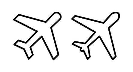 Plane icon vector illustration. Airplane sign and symbol. Flight transport symbol. Travel sign. aeroplane