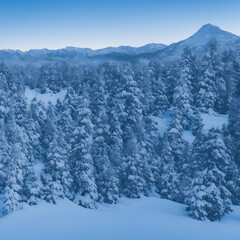 Snow mountain landscape [IA Generativa]