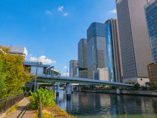 Fototapeta premium 大阪府の中之島の風景