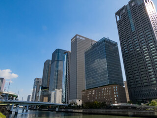 Fototapeta na wymiar 大阪府の中之島の風景