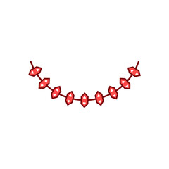 heart valentines atribute vector design 