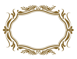 表彰状、オリエント柄、アラベスク柄、ダマスク柄の飾り罫ビンテージのフレーム、エンブレム