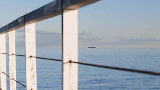 View of Cargo Ship from Semaphore Jetty
