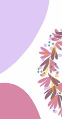 abstract background with flowers